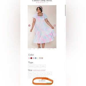 Ivy City CO famous gender reveal Cotton Candy Dress